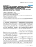 Báo cáo y học: "Expression of the inflammatory chemokines CCL5, CCL3 and CXCL10 in juvenile idiopathic arthritis, and demonstration of CCL5 production by an atypical subset of CD8+ T cells"