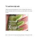 Vẽ nail kiwi dịu mắt