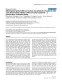 Báo cáo y học: "Atherogenic lipid profile is a feature characteristic of patients with early rheumatoid arthritis: effect of early treatment – a prospective, controlled study"