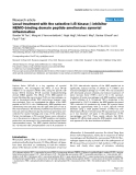 Báo cáo y học: " Local treatment with the selective IκB kinase β inhibitor NEMO-binding domain peptide ameliorates synovial inflammation"