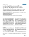 Báo cáo y học: "Contribution of KIR3DL1/3DS1 to ankylosing spondylitis in human leukocyte antigen-B27 Caucasian populations."