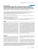 Báo cáo y học: "Autoantibodies against the replication protein A complex in systemic lupus erythematosus and other autoimmune diseases"