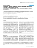 Báo cáo y học: "Diagnostic value of antibodies against a modified citrullinated vimentin in rheumatoid arthritis"