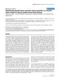 Báo cáo y học: " Hepatocyte growth factor prevents lupus nephritis in a murine lupus model of chronic graft-versus-host disease"