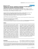 Báo cáo y học: "Evidence for chronic, peripheral activation of neutrophils in polyarticular juvenile rheumatoid arthritis"