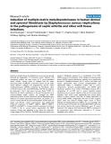 Báo cáo y học: " Induction of multiple matrix metalloproteinases in human dermal and synovial fibroblasts by Staphylococcus aureus: implications in the pathogenesis of septic arthritis and other soft tissue infections"