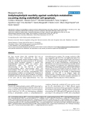 Báo cáo y học: "Antiphospholipid reactivity against cardiolipin metabolites occurring during endothelial cell apoptosis"