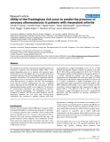 Báo cáo y học: "Utility of the Framingham risk score to predict the presence of coronary atherosclerosis in patients with rheumatoid arthritis"