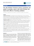 Báo cáo khoa học: "The Akt-inhibitor Erufosine induces apoptotic cell death in prostate cancer cells and increases the short term effects of ionizing radiation"