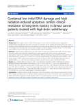 Báo cáo khoa học: "Combined low initial DNA damage and high radiation-induced apoptosis confers clinical resistance to long-term toxicity in breast cancer patients treated with high-dose radiotherapy"