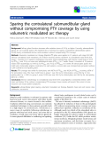 Báo cáo khoa học: "Sparing the contralateral submandibular gland without compromising PTV coverage by using volumetric modulated arc therapy"