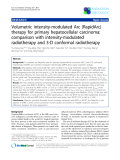 Báo cáo khoa học: "Volumetric intensity-modulated Arc (RapidArc) therapy for primary hepatocellular carcinoma: comparison with intensity-modulated radiotherapy and 3-D conformal radiotherapy"