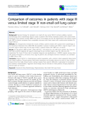 Báo cáo khoa học: " Comparison of outcomes in patients with stage III versus limited stage IV non-small cell lung cancer"