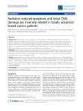 Báo cáo khoa học: "Radiation induced apoptosis and initial DNA damage are inversely related in locally advanced breast cancer patients"