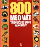 Cẩm nang 800 mẹo vặt trong cuộc sống