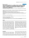 Intra-articular injection of a nutritive mixture solution protects articular cartilage from osteoarthritic progression induced by anterior cruciate ligament transection in mature rabbits: a randomized controlled trial