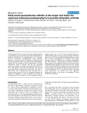 Báo cáo y học: "Early onset pauciarticular arthritis is the major risk factor for naproxen-induced pseudoporphyria in juvenile idiopathic arthritis"