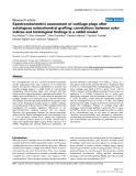 Báo cáo y học: "Spectrocolorimetric assessment of cartilage plugs after autologous osteochondral grafting: correlations between color indices and histological findings in a rabbit model"