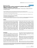Báo cáo y học: "Mycophenolate sodium treatment in patients with primary Sjögren syndrome: a pilot trial"