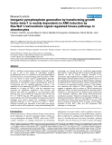 Báo cáo y học: "Inorganic pyrophosphate generation by transforming growth factor-beta-1 is mainly dependent on ANK induction by Ras/Raf-1/extracellular signal-regulated kinase pathways in chondrocytes"