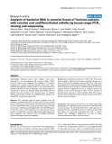 Báo cáo y học: "Analysis of bacterial DNA in synovial tissue of Tunisian patients with reactive and undifferentiated arthritis by broad-range PCR, cloning and sequencing"