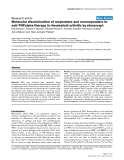 Báo cáo y học: "Molecular discrimination of responders and nonresponders to anti-TNFalpha therapy in rheumatoid arthritis by etanercept"