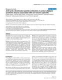 Báo cáo y học: "Anti-cyclic citrullinated peptide antibodies in primary Sjögren syndrome may be associated with non-erosive synovitis"