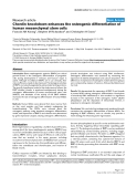 Báo cáo y học: "Chordin knockdown enhances the osteogenic differentiation of human mesenchymal stem cells"