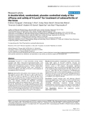 Báo cáo y học: "A double blind, randomized, placebo controlled study of the efficacy and safety of 5-Loxin® for treatment of osteoarthritis of the knee"