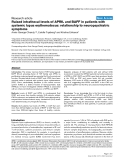 Báo cáo y học: "Raised intrathecal levels of APRIL and BAFF in patients with systemic lupus erythematosus: relationship to neuropsychiatric symptoms"