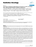 Báo cáo khoa học: " Correction of patient positioning errors based on in-line cone beam CTs: clinical implementation and first experiences"