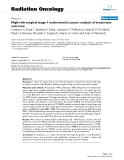 Báo cáo khoa học: "  High-risk surgical stage 1 endometrial cancer: analysis of treatment outcome"