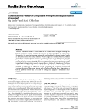 Báo cáo khoa học: " Is translational research compatible with preclinical publication strategies?"