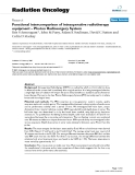 Báo cáo khoa học: "  Functional intercomparison of intraoperative radiotherapy equipment – Photon Radiosurgery System"