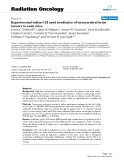 Báo cáo khoa học: " Experimental iodine-125 seed irradiation of intracerebral brain tumors in nude mice"