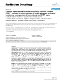 Báo cáo khoa học: "  Optimal organ-sparing intensity-modulated radiation therapy (IMRT) regimen for the treatment of locally advanced anal canal carcinoma: a comparison of conventional and IMRT plans"