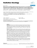 Báo cáo khoa học: " Assessment of three-dimensional set-up errors in conventional head and neck radiotherapy using electronic portal imaging device"