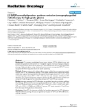 Báo cáo khoa học: "Fluoroethyltyrosine- positron emission tomography-guided radiotherapy for high-grade glioma"