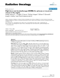 Báo cáo khoa học: "High-dose rate brachytherapy (HDRB) for primary or recurrent cancer in the vagina"