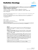 Báo cáo khoa học: "High-dose-rate brachytherapy for soft tissue sarcoma in children: a single institution experience"