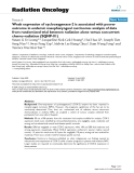 Báo cáo khoa học: "Weak expression of cyclooxygenase-2 is associated with poorer  outcome in endemic nasopharyngeal carcinoma: analysis of data  rom randomized trial between radiation alone versus concurrent  chemo-radiation (SQNP-01)"