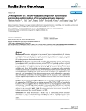 Báo cáo khoa học: " Development of a neuro-fuzzy technique for automated parameter optimization of inverse treatment planning"