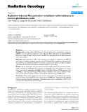 Báo cáo khoa học: " Radiation-induced Akt activation modulates radioresistance in human glioblastoma cells"