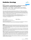 Báo cáo khoa học: " Pharmacokinetics and biodistribution of Erufosine in nude mice implications for combination with radiotherapy"