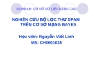 NGHIÊN CỨU BỘ LỌC THƯ SPAM TRÊN CƠ SỞ MẠNG BAYES