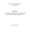 Đề tài: Một số kiến nghị nhằm hoàn thiện chế độ trợ cấp thai sản ở bảo hiểm Xã hội Việt Nam