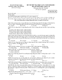 ĐỀ THI THỬ ĐẠI HỌC LẦN I, NĂM 2010-2011 Môn thi: HOÁ HỌC, khối A, B  - Mã đề thi 135