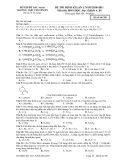 ĐỀ THI THỬ ĐẠI HỌC LẦN I, NĂM 2010-2011 Môn thi: HOÁ HỌC, khối A, B  - Mã đề thi 209