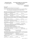 ĐỀ THI THỬ ĐẠI HỌC LẦN I, NĂM 2010-2011 Môn thi: HOÁ HỌC, khối A, B  - Mã đề thi 213