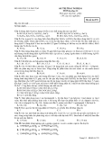 ĐỀ THI THỬ ĐẠI HỌC LẦN I, NĂM 2010-2011 Môn thi: HOÁ HỌC, khối A, B  - Mã đề thi 570